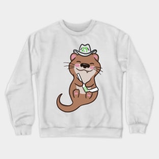 Jake The Hockey Otter Crewneck Sweatshirt